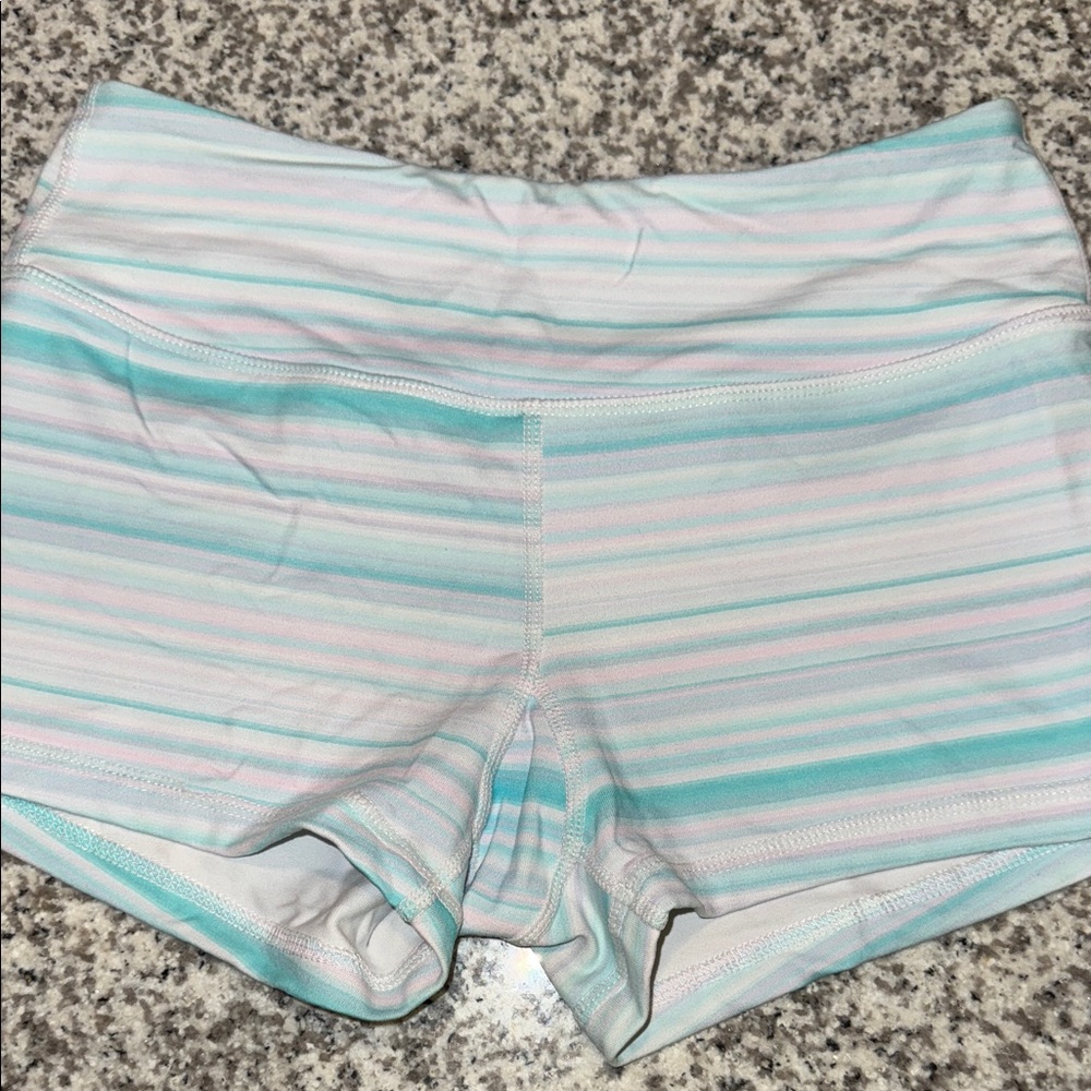 Savage Barbell Pastel Striped Shorts